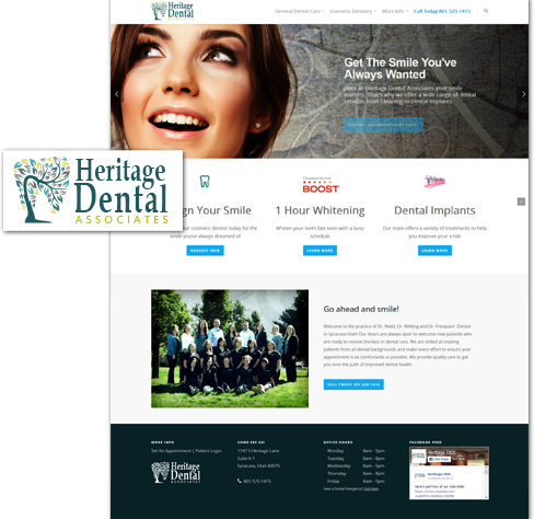 utah web design of syracuse dentist utah website